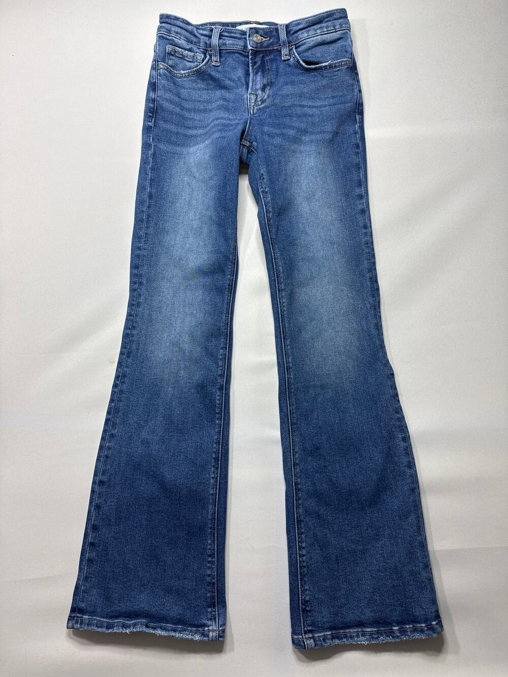 Lovervet by Vervet Women's Bootcut Blue Stretch Jeans - Size 26/3 (26x32)